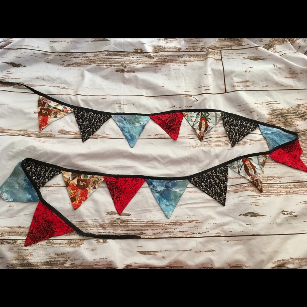 Fabulous Handmade Pirate themed bunting